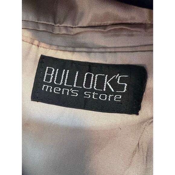 Vintage Austin Grey for Bullock’s Mens Store Navy Blazer Pure Wool USA Made 44R - Picture 3 of 7